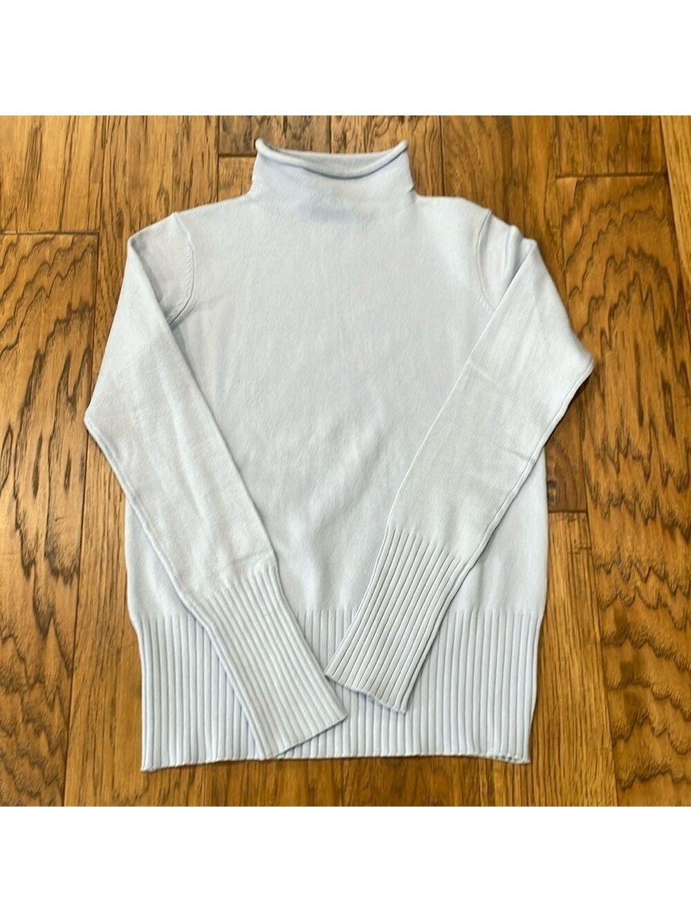 French Connection NWOT Powder blue mock neck sweater size S - Picture 1 of 4